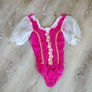 Girls Costume Dance Skate Perform One Piece Suit